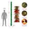 9' X 12" Pre-lit Decorative Collection Tartan Plaid Artificial Christmas Garland with Cones, Red Berries, Poinsettias and Soft White LED